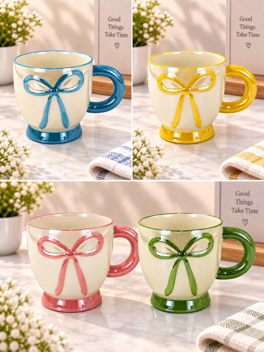 Ceramic Bowknot Coffee Mug