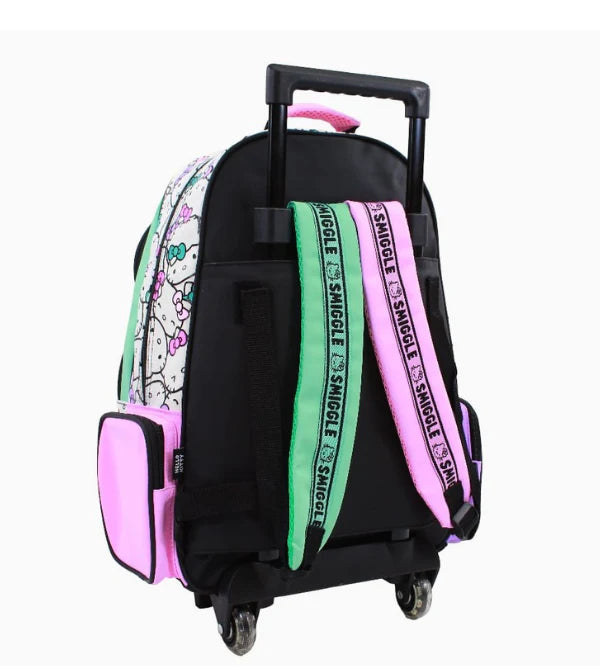 ORIGINAL HELLO KITTY TROLLEY BACKPACK WITH LIGHT UP WHEELS