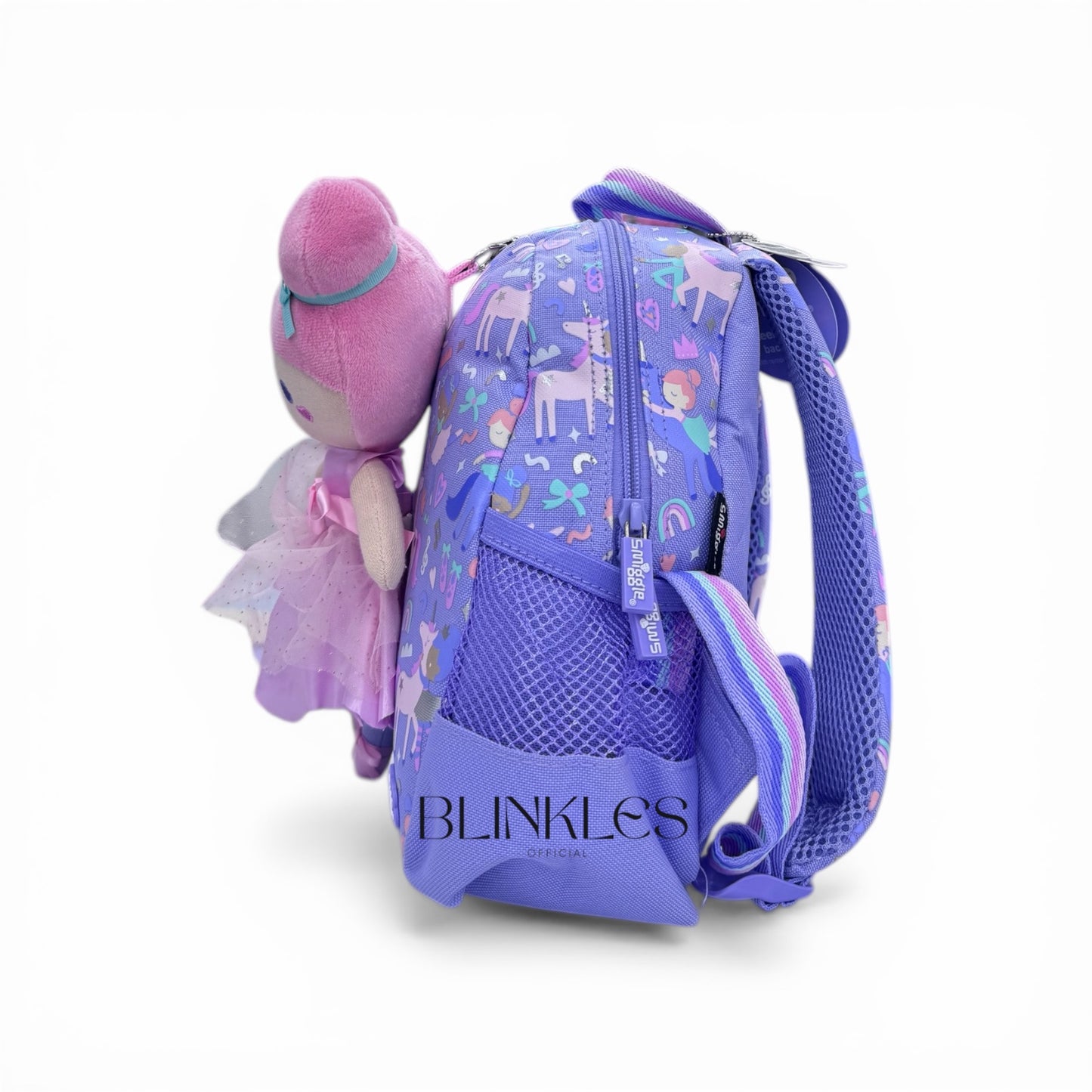 Unicorn Rainbow Backpack with Plush Doll