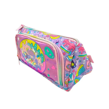 VEST GLITTERY DONUT HEART PENCIL CASE SPARKLES