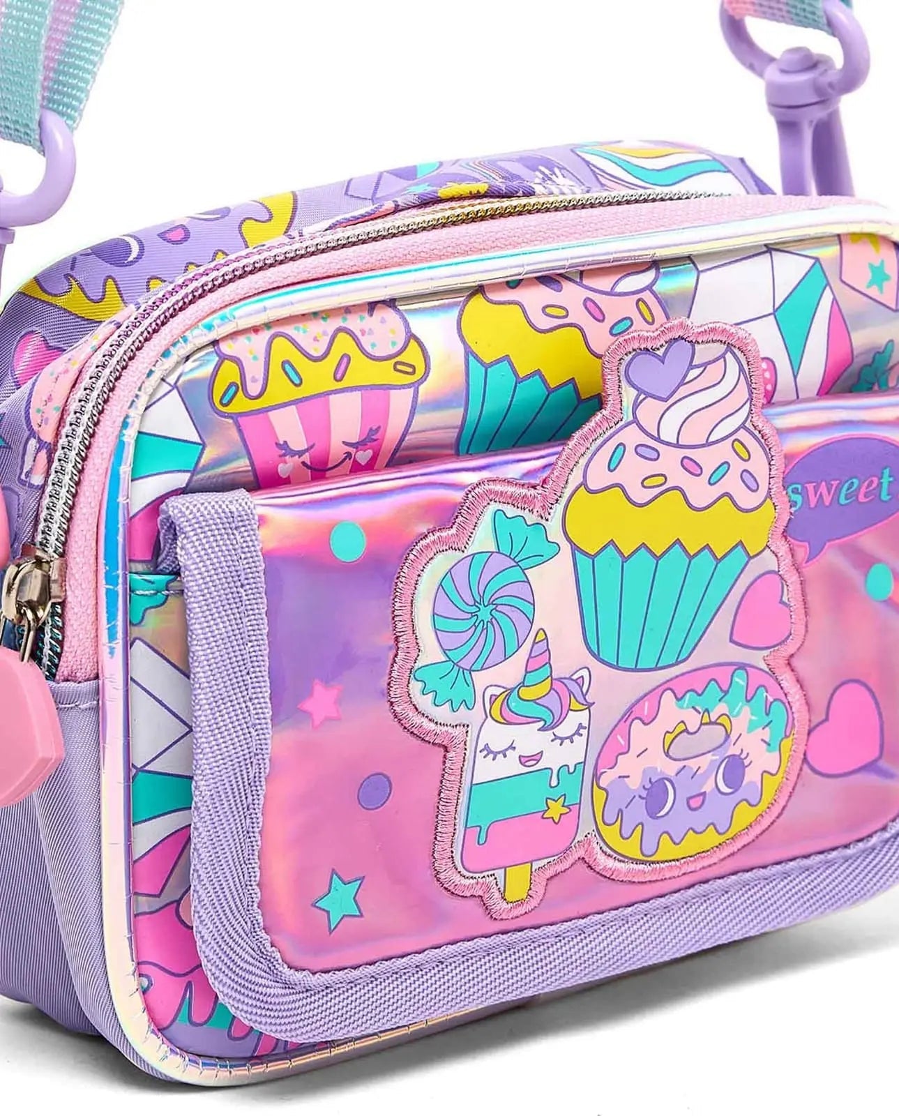 VEST GLITTERY DONUT BAG SPARKLES