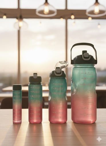 4 Pcs Gym Bottle