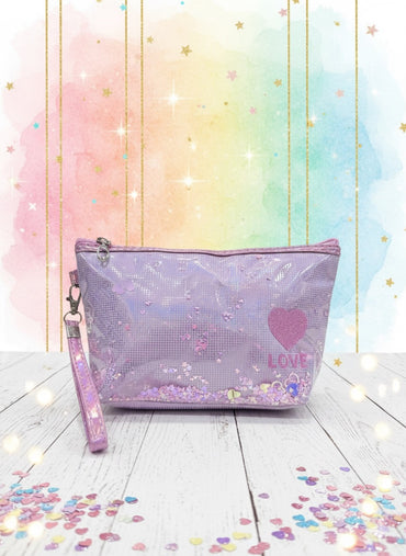 1 Pcs Love Cosmetic Pouch