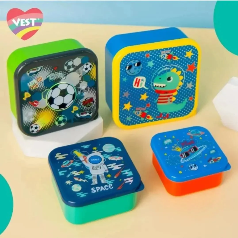 VEST LUNCH BOX 4 PC SET
