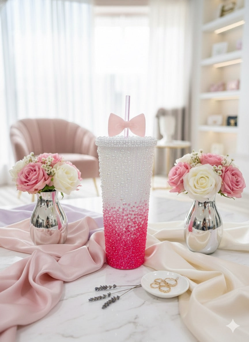RHINESTONE SIPPER WITH BOW