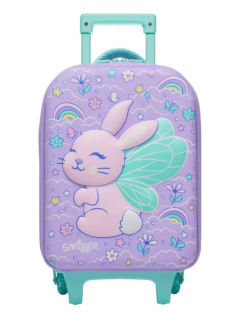 ORIGINAL TRAVEL LUGGAGE TROLLEY - PURPLE FAIRY BUNNY
