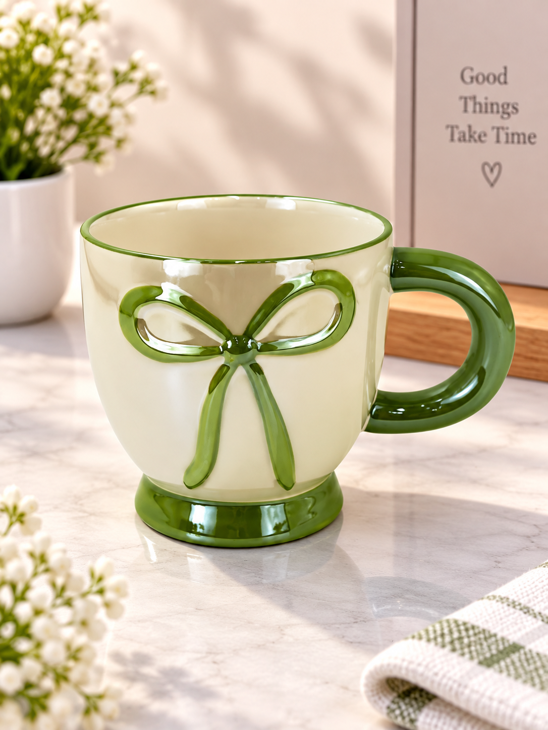Ceramic Bowknot Coffee Mug