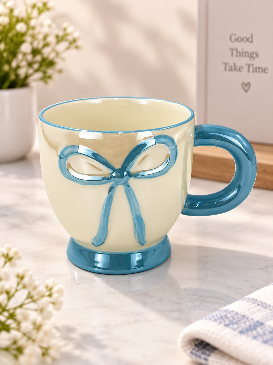 Ceramic Bowknot Coffee Mug