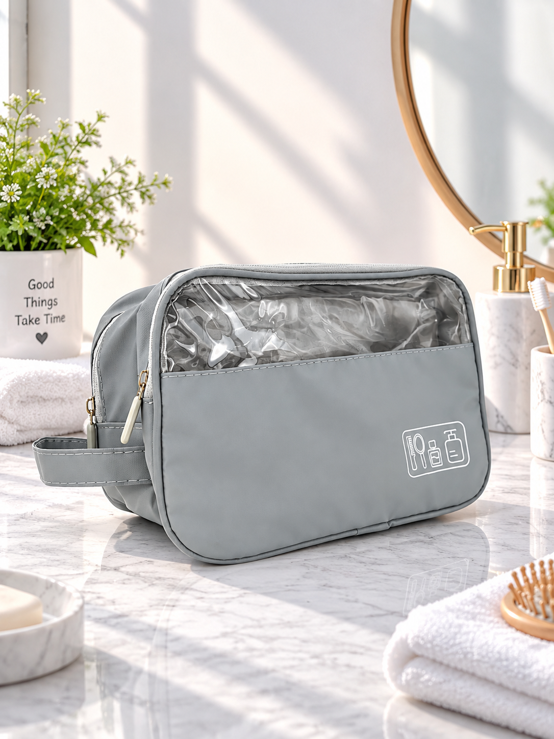 Transparent Window Travel Toiletry Bag