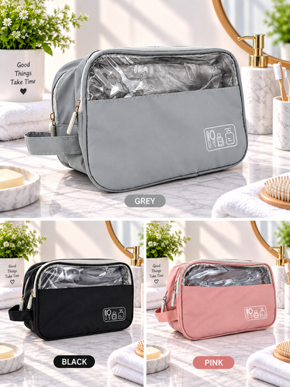 Transparent Window Travel Toiletry Bag