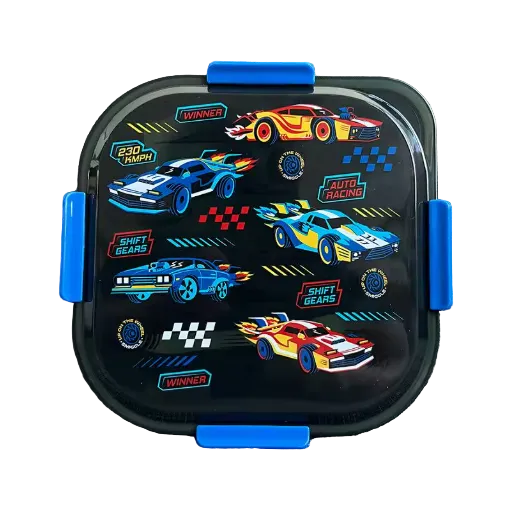 Turbo Racer Lunchbox – Black & Blue