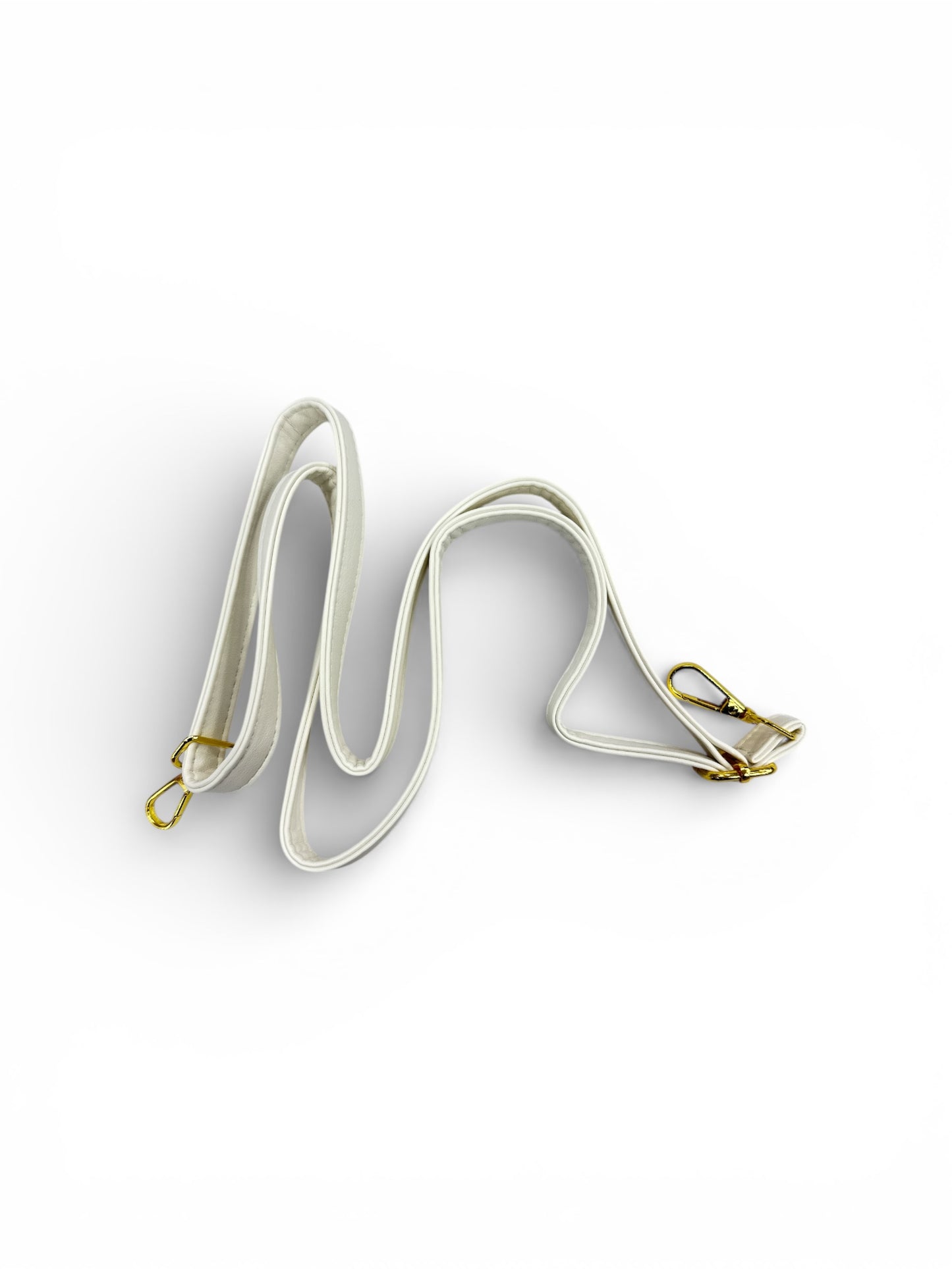 Elegant Check Pattern White Leather Handbag