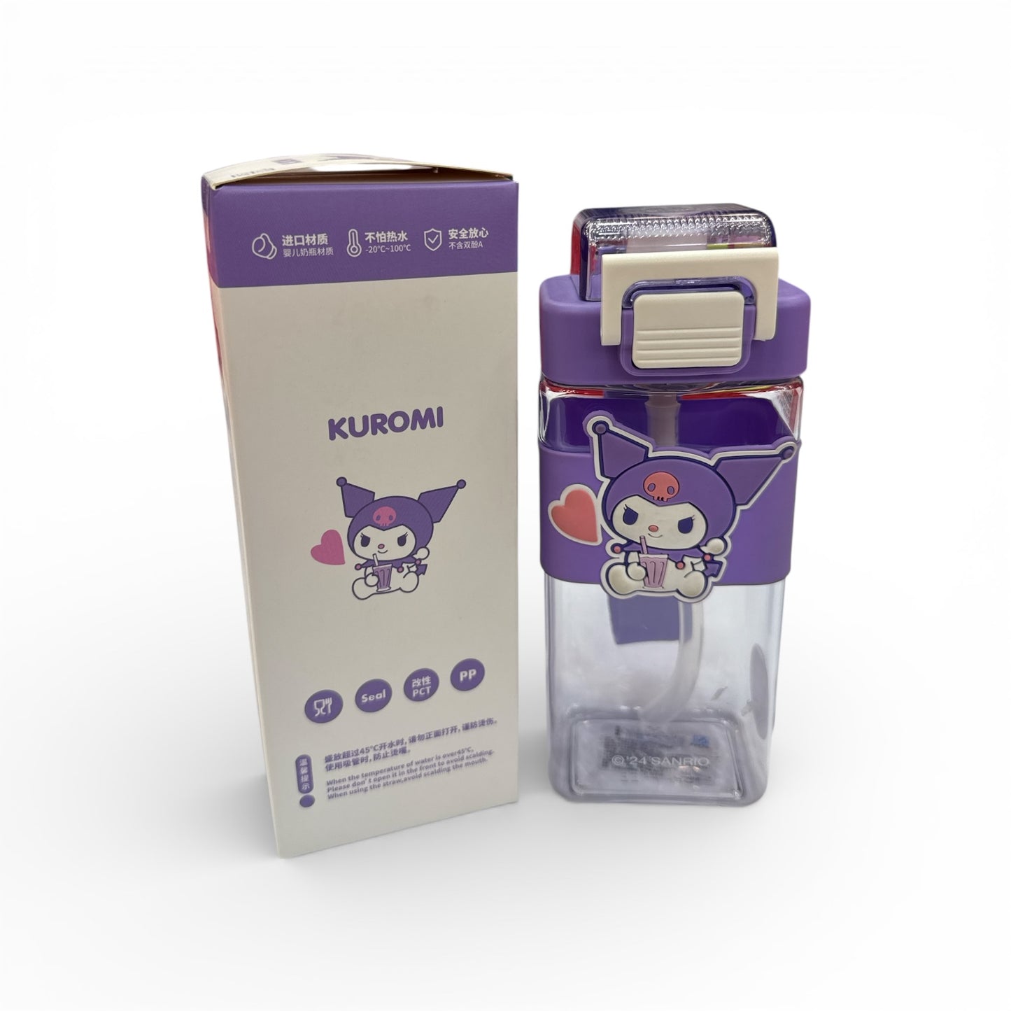 Sanrio Pochacco Flip-Top Water Bottle – Blue Edition