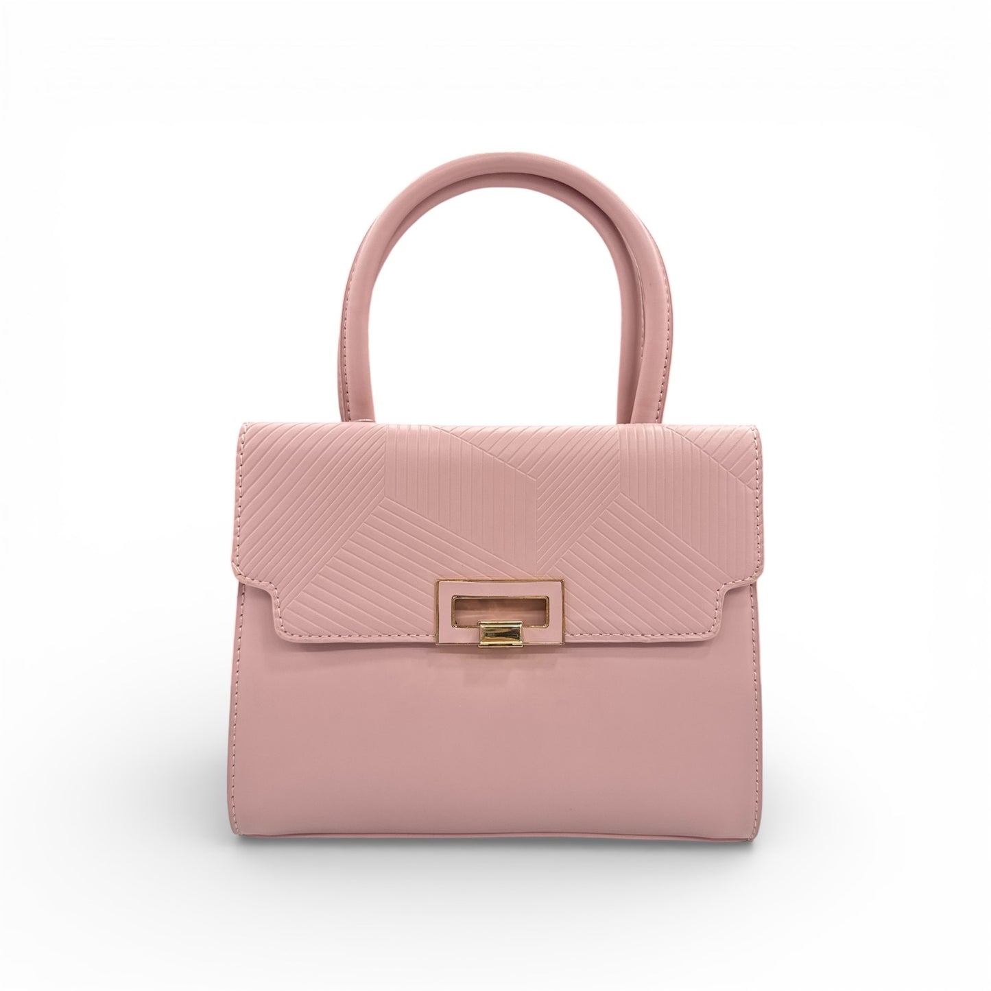 Blush Chevron Luxe Handbag