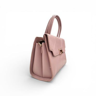 Blush Chevron Luxe Handbag