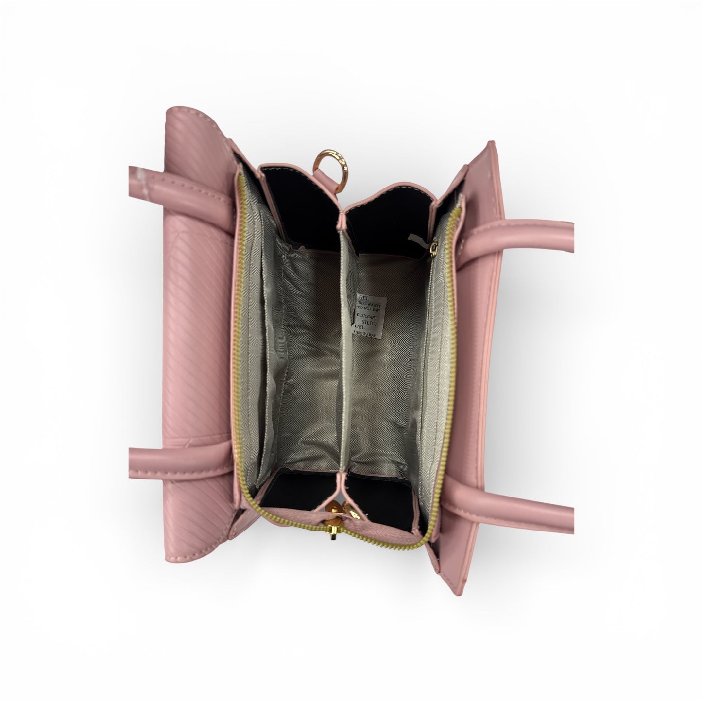 Blush Chevron Luxe Handbag