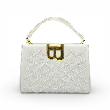 Midnight Embossed Luxe Handbag