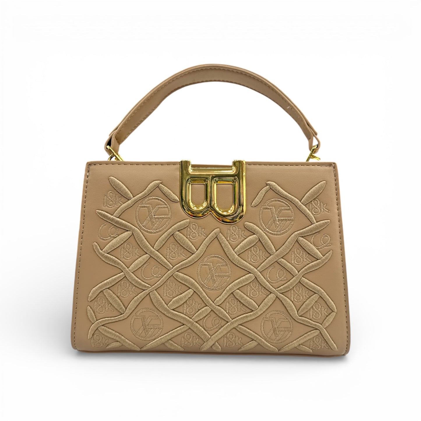 Midnight Embossed Luxe Handbag