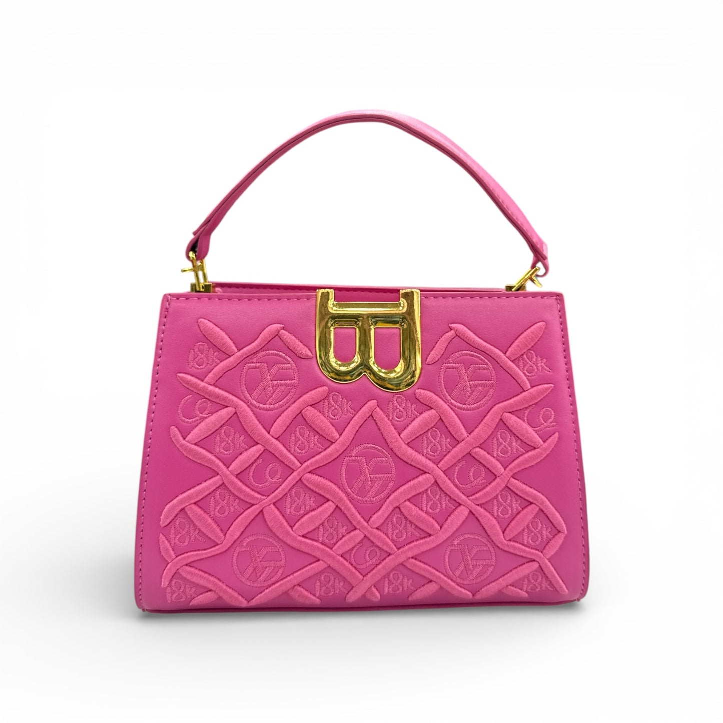 Midnight Embossed Luxe Handbag