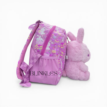 Pink Plush Bunny Backpack