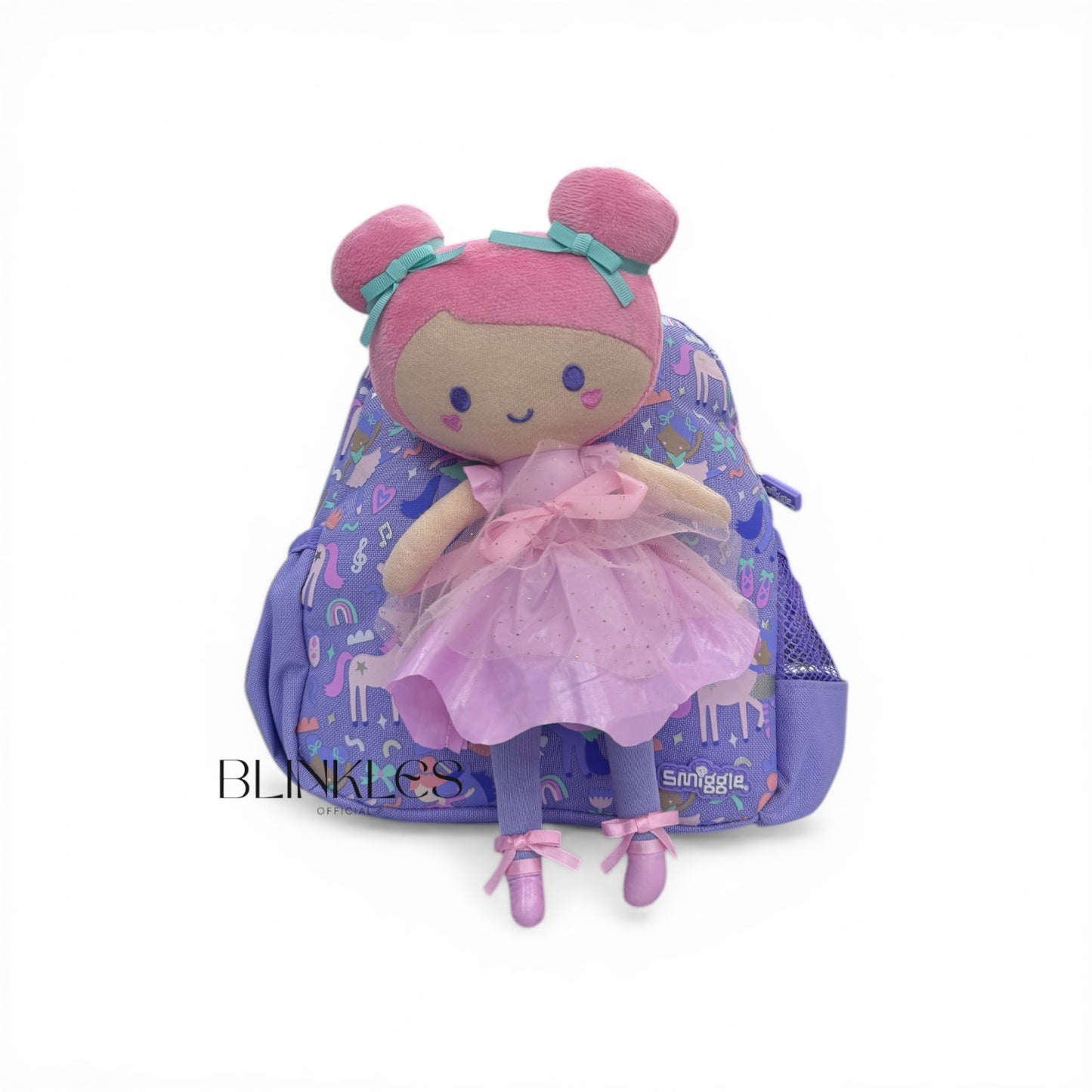 Unicorn Rainbow Backpack with Plush Doll