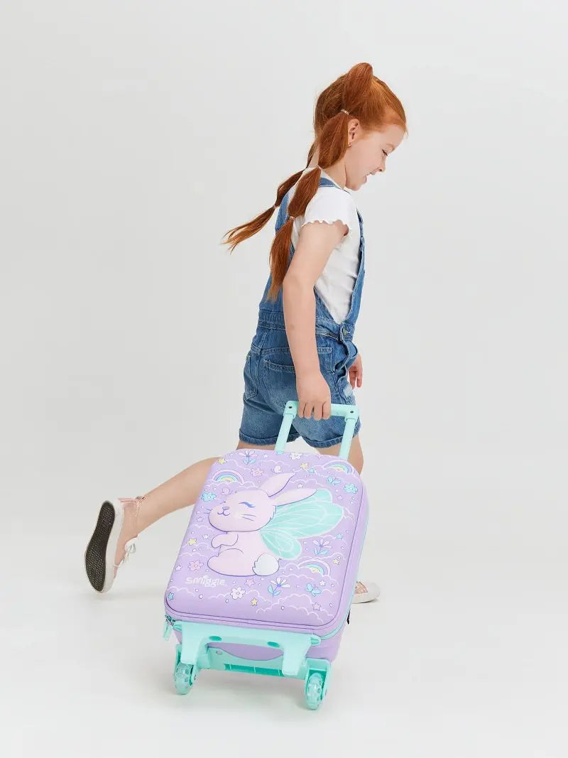 ORIGINAL TRAVEL LUGGAGE TROLLEY - PURPLE FAIRY BUNNY