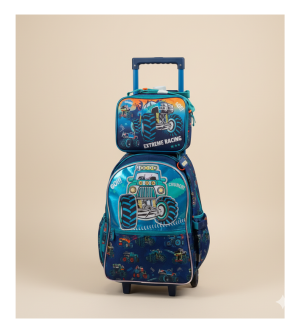 VEST MONSTER TRUCK TROLLEY BAG- 2 PC