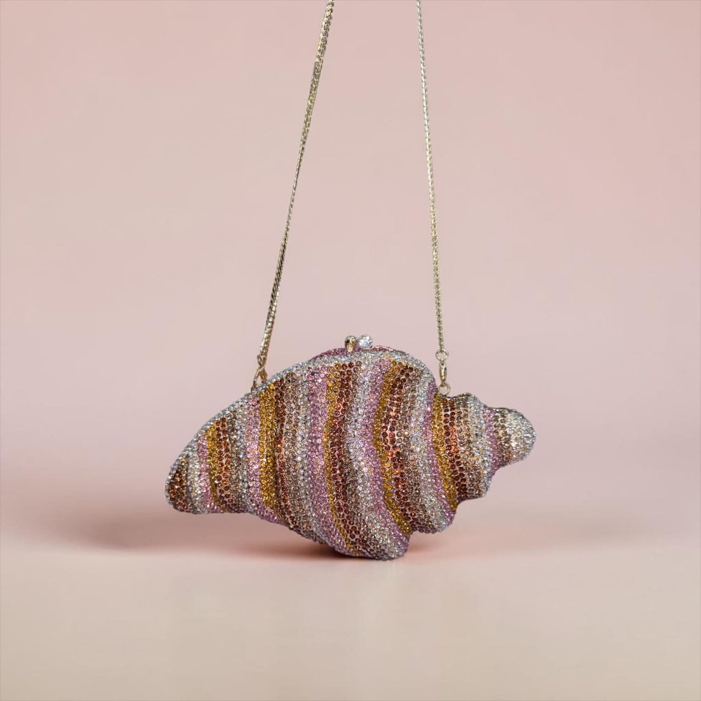 Ocean Glow Shell Clutch